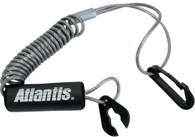 Atlantis Lanyard - Silver/Black Snowmobile Watercraft PWC A2096 - Image 1 of 4