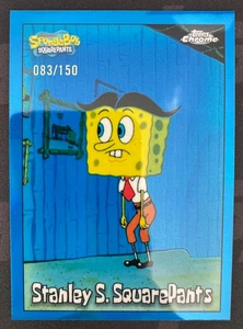 2025 Topps cromo Bob Esponja #51 Stanley S. Squarepants refractor azul/150 - Imagen 1 de 2
