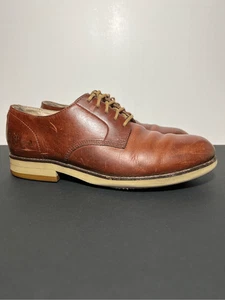 Mens FRYE Grant Brown Leather Casual Dress Oxfords / Size 8.5 - Picture 1 of 9