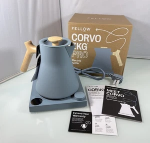 Fellow Corvo EKG Pro Electric Water Tea Kettle, Hazy Blue with Maple Wood Handle - Picture 1 of 19
