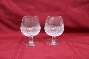 Waterford Crystal Set di 2 Bicchieri Lismore 5-1/8” Brandy Snifters Ottimi - Foto 1 di 14