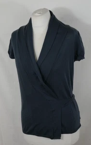 HUGENBERG 100% MERINOWOLLE Wickel Strickjacke zum Binden Modern Edel Größe S TOP - Bild 1 von 12