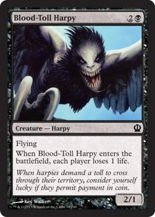 Blood-Toll Harpy - Light Play MTG Theros - Image 1 of 1
