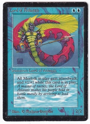 Lord Of Atlantis -Beta Edition -HP - MTG -FREE SHIPPING! - Image 1 of 2