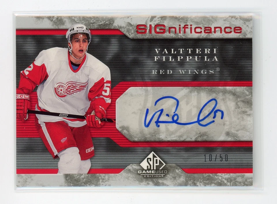 2006-07 SP Game Used SIGnificance #SVF Valtteri Filppula /50 Auto - Image 1 of 1
