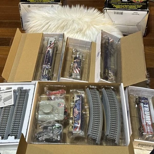 HAWTHORNE VILLAGE TRUMP TRAIN NEW IN BOXES ENGINE, CARS , TRACK & MORE - Picture 1 of 11