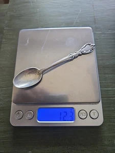 Camusso Sterling Silver .925 Coffee or Salt Spoon Peruvian Silver 12.1 Grm 4.25" - Picture 1 of 8