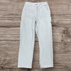 Aritzia Wilfred Free Brennan Pant Womens 2 Ivory Soft Stretch High-rise Utility - Picture 1 of 9