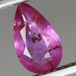 0,23 ct t.w 5x3 mm pera pietra preziosa rubino rosso viola naturale riscaldata, Madagascar - Foto 1 di 4