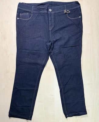 Jeans recortados Evan’s, pierna recta azul oscuro W44 L30 Foto 1 de 4