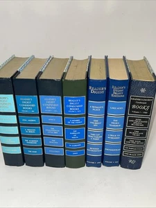 Gemischtes Set Leser Digest kondensiertes Buch 7er Set blau Gold oder Silberrand Dekor - Bild 1 von 7