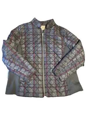 Girls Faded Glory Lightweight Puffer Jacket Size 2XL (18W - 20W) Greystone - Image 1 of 4