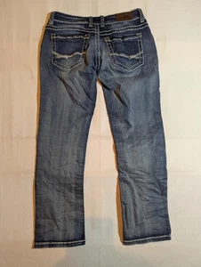 BKE Buckle Jeans Damen 28 Culture Straight Leg Low Rise Medium Wash Denim Blau - Bild 1 von 13