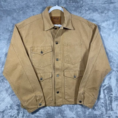 Schaefer Outfitter Men's Tan Canvas Western Jacket Style 310 Large Made in USA - Image 1 of 4