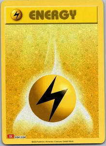 Basic Lightning Energy Holo Trading Card Game Classic 034/034 NM - Picture 1 of 2
