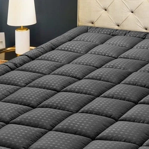 Queen Mattress Pad Quilted Fitted Mattress Protector Cooling Pillow Top Mattr... - Picture 1 of 7