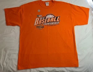 Oklahoma State 2008 Big 12 Baseball Championship T-Shirt Size XL Orange OSU Logo - Picture 1 of 8
