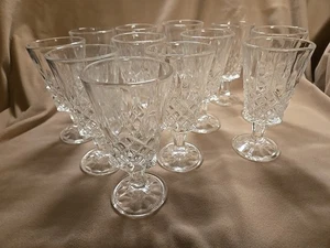 Klarglas Diamant 6 Unzen Kelch Klar Stiel 12er Set - Bild 1 von 4