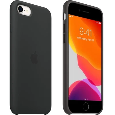 APPLE COVER ORIGINALE 100% IN SILICONE PER IPHONE SE 7 e 8 Midnight MN6E3ZM/A - Immagine 1 di 4