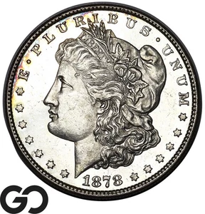 1878 8TF Morgan Silver Dollar, Ultra Proof-Like, Beautiful Gem BU++ PL - Picture 1 of 3