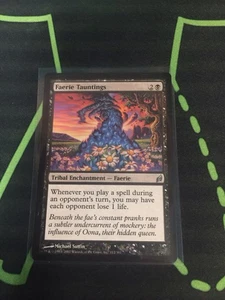 MTG Magic The Gathering Faerie Tauntings Black Enchantment Commander - Picture 1 of 1