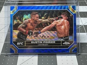 2024 Topps Chrome Dustin Poirier UFC #/75 (Blue Refractor) - Picture 1 of 1