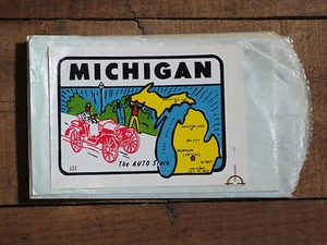Vintage Michigan StateTravel Souvenir Auto Aufkleber Baxter - Bild 1 von 1