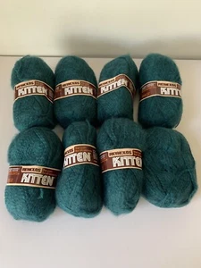 Vintage Reynolds Kitten Yarn 8 Skeins Balls Acrylic Wool 50g 160yd each Blue - Picture 1 of 7