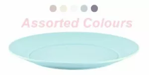 6 Assorted Colour Strong Plastic Serving Dinner Plates Microwave Safe Party BBQ - Picture 1 of 2