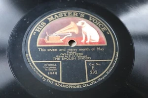 William Byrd THIS SWEET AND MERRY MONTH OF MAY, AMARYLLIS DANCE Record 78rpm - Picture 1 of 2