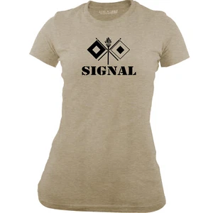 Women's Army Signal Branch Insignia T-Shirt - Picture 1 of 6