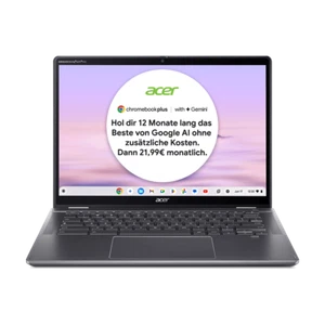 Acer Chromebook Plus Spin 514 14" Convertible Intel Core i3 8GB RAM 256GB UHD... - Bild 1 von 5