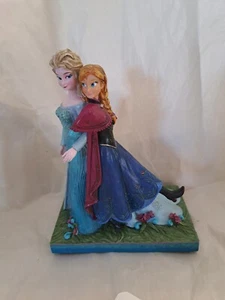 Jim Shore Disney Showcase Sister's Forever Elsa And Anna NO MUSIC BOX - Picture 1 of 3