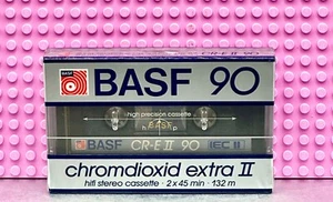 BASF  CHROMDIOXID  EXTRA  II   90    TYPE II    BLANK CASSETTE TAPE (1) (SEALED) - Picture 1 of 3