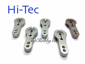 5 Stück 24T Tianium Farbe Aluminium Servo Horn Arm Hitec für RC Modellauto Flugzeug USA - Bild 1 von 6