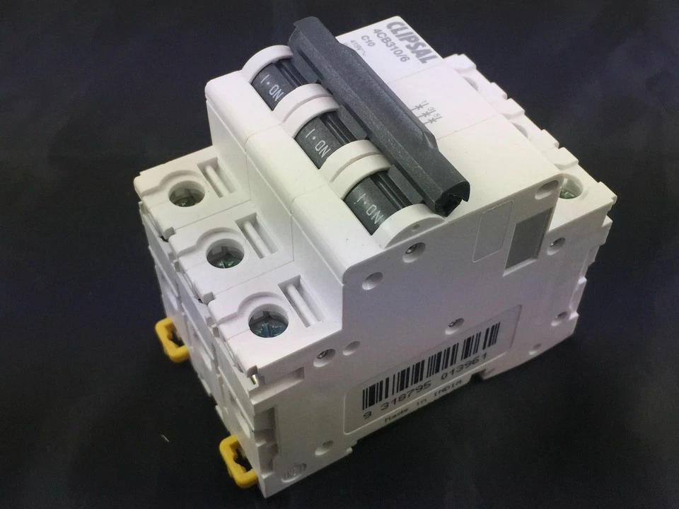 Clipsal Circuit Breaker 3 Pole 4cb310/6 C10 6ka 415v