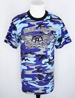 Aerosmith Blue Army Camo Shirt   T Shirt Vintage Camouflage Hard Rock Maglia