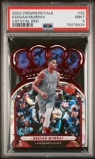 2022 PANINI CROWN ROYALE KEEGAN MURRAY ROOKIE Card RED CRYSTAL /49 Mint PSA 9