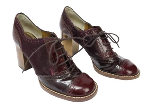DOLCE & GABBANA Shoes Women's (EU) 40 Patent Leather Lace Up Block Heel Oxford - Picture 1 of 19