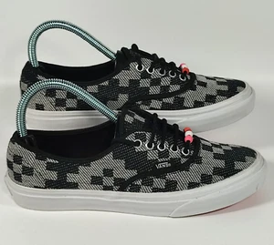 Vans Off The Wall Low Canvas Trainers Checkerboard Black White Grey UK 5 - Picture 1 of 7