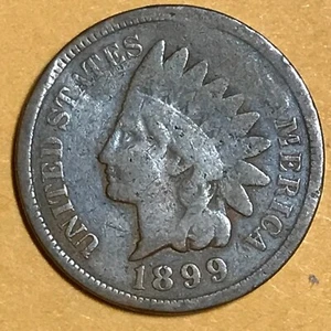 1899 Indian Head Cent Münzen sehr schön 1125 - Bild 1 von 1