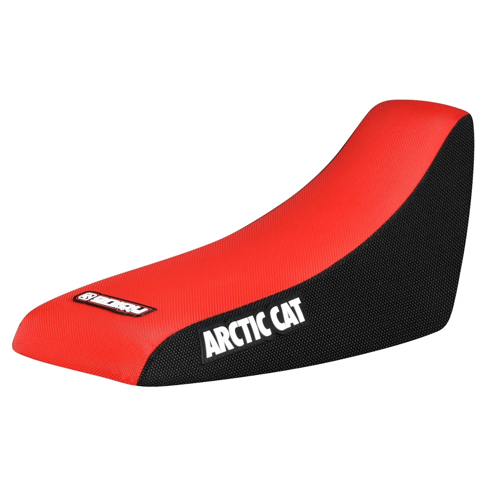Cubierta de asiento con pinza Arctic Cat 50 90 2002-2005 NEGRO/ROJO estándar #256 Foto 1 de 4