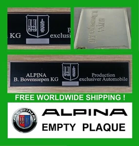 Placa de tablero retro vacía Alpina E12 E21 E24 E30 coche clásico youngtimer - Imagen 1 de 4