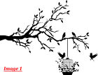 Tree Wall Sticker Branch with Birds & Cage Wall Art Decal Vinyl DIY Home Decor 