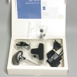 Casque crochet oreille Plantronics Savi W430 uniquement sans dongle avec accessoires - Photo 1 sur 9