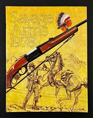 1978 Savage Arms New Sporting Hunting Shot Guns Models Rifles Vintage Catalog - Image 1 of 4