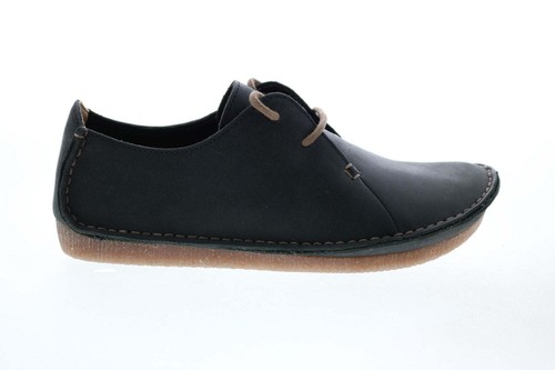 Scarpe Oxford Clarks Janey Mae 26111428 donna nere ballerine pelle 6 M nuove