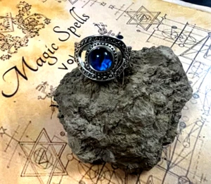 A++ Milliardärsmacher echter schwarzer magischer 9900 Zauberring Reichtum Lotterie Geld - Bild 1 von 8