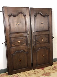 Antique French Carved Armoire Doors Architectural Salvage Design Reclaimed - Picture 1 of 20