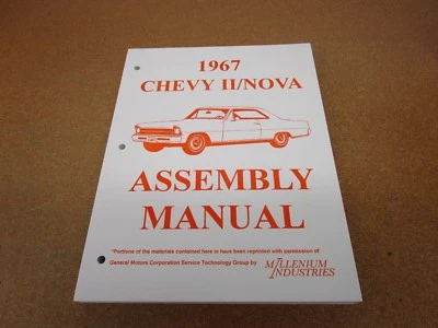 Chevrolet Chevy II Nova 1967 manual de instrucciones de montaje de auto 67 Foto 1 de 4